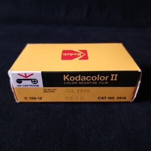 Vintage Kodak Kodacolor II Color Negative Film C126-12 Unopened Box exp 1976